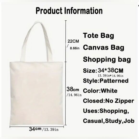 Emotional Baggage Canvas Tote Bag - Picture 2 of 4